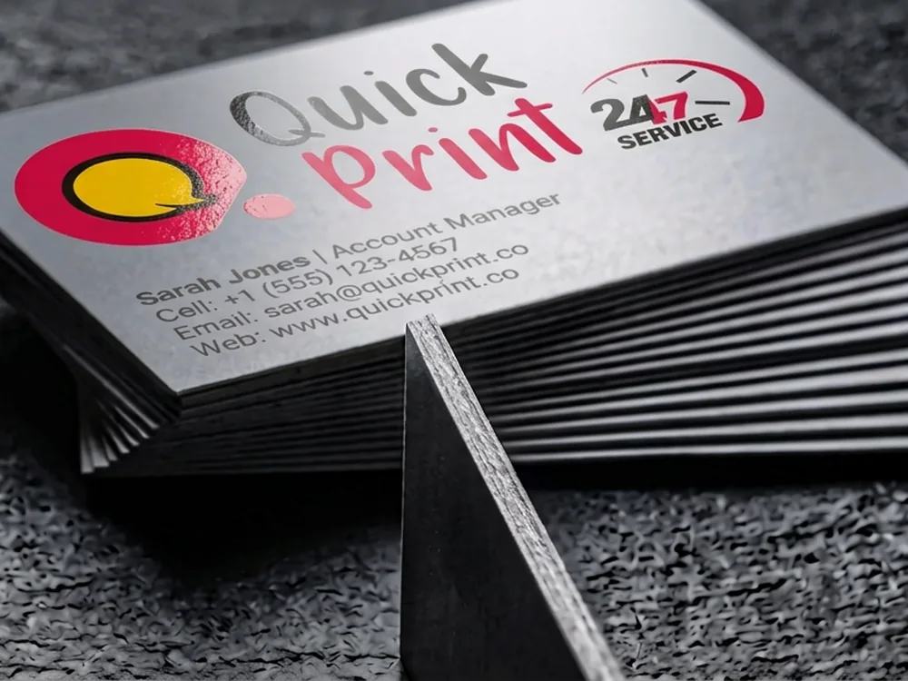 Premium Business Cards — studio product view