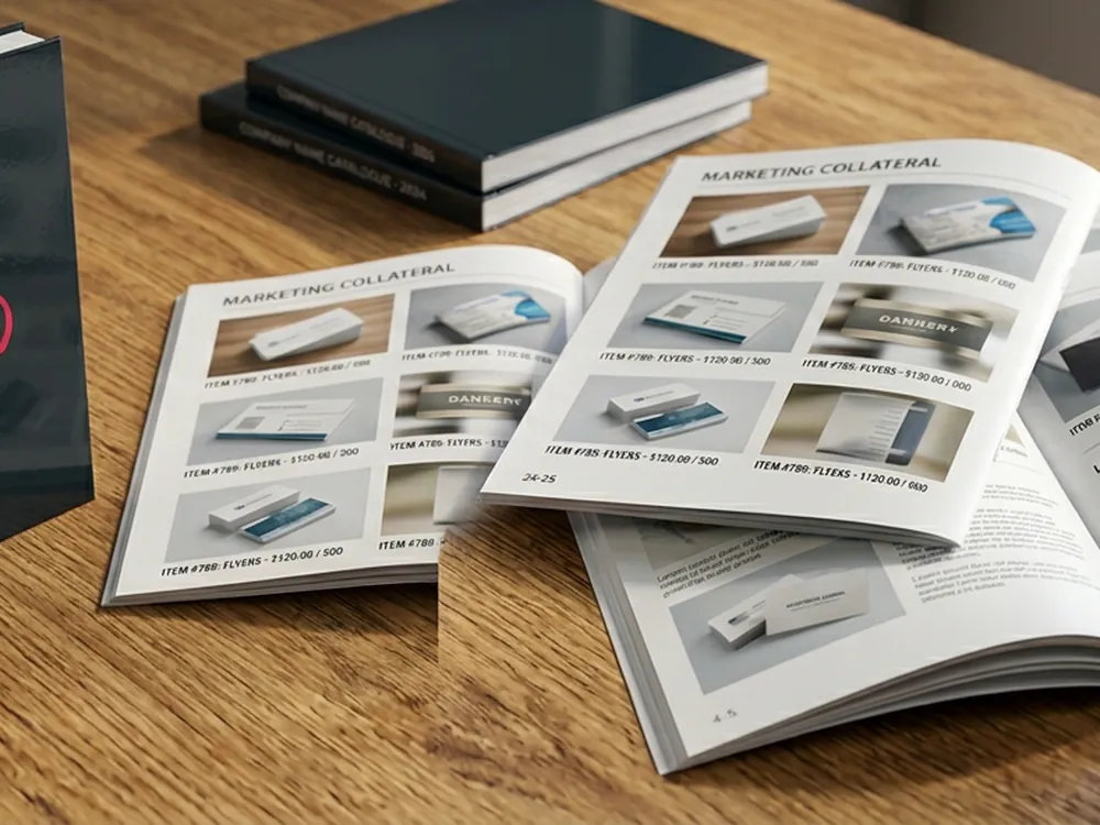 Perfect-bound business catalogues and booklets printed in Hyderabad