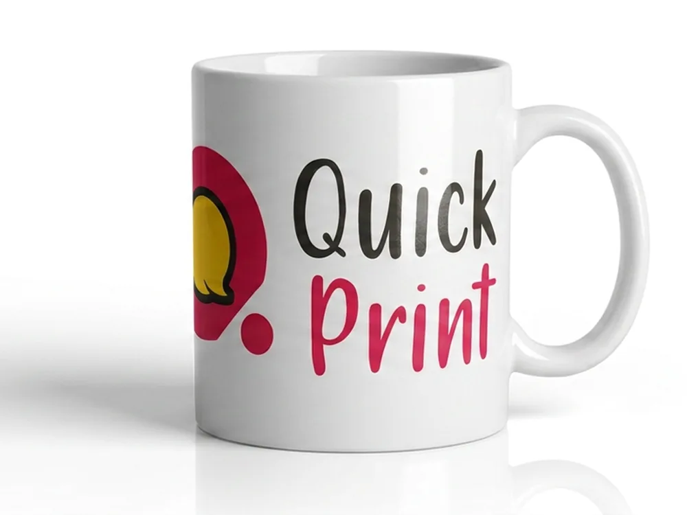 Sublimation Printed Mugs — studio product view