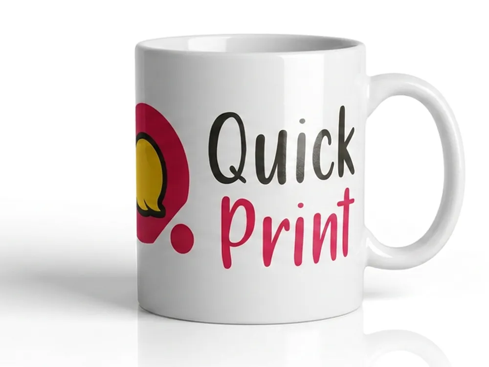 Sublimation Printed Mugs — close-up of print quality and finish