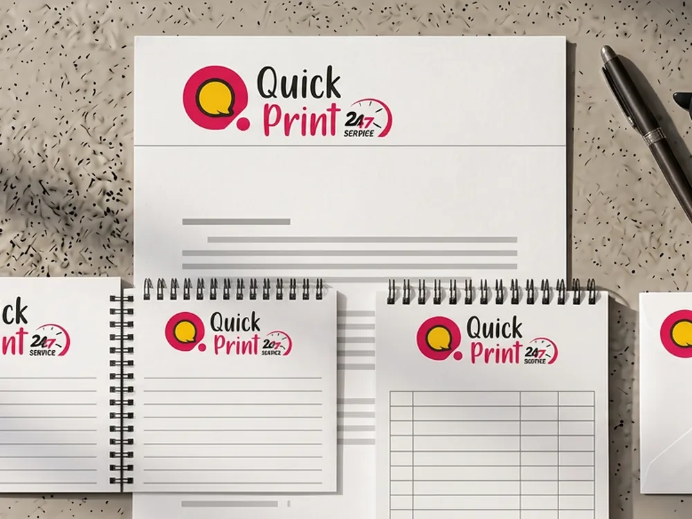 Corporate Stationery — close-up of print quality and finish